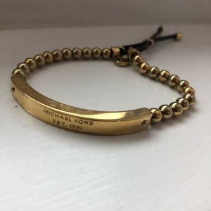 Michael Kors Gold logo beaded Bracelet